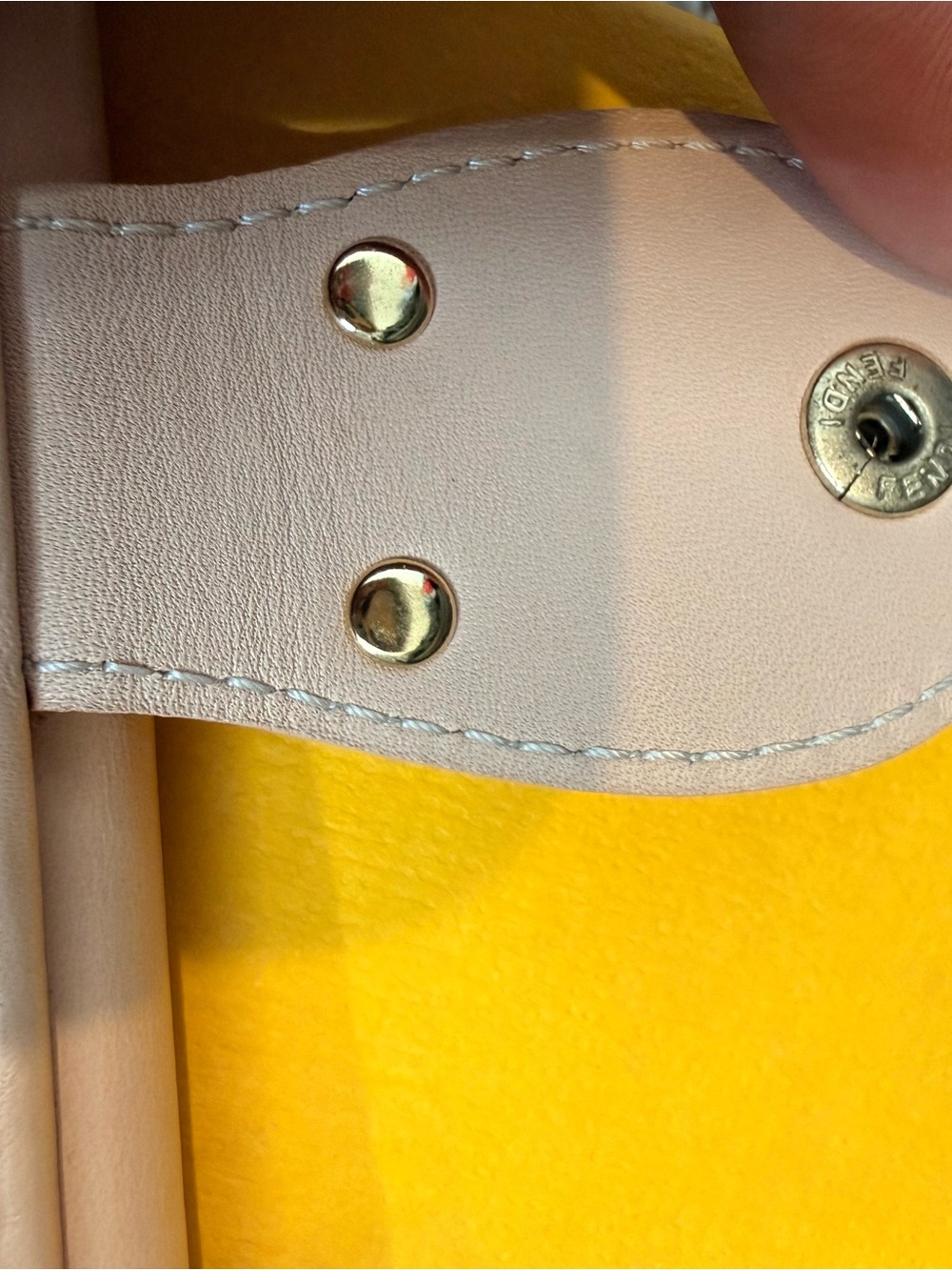 Fendi Brown FF Logo Wallet with Blush Trim - Picture 8 of 11